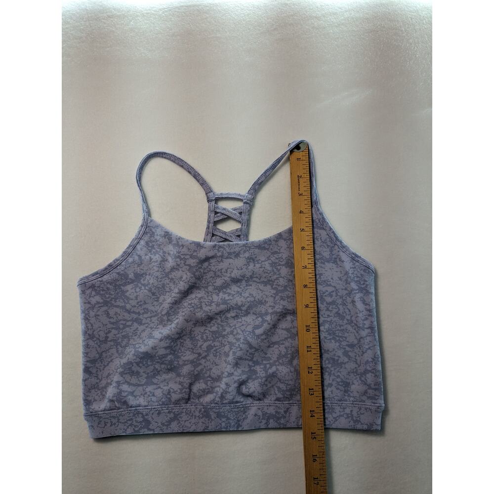 MTA Sport Bras Women's Large 2 pack Yoga tops purple black grey Nwot - Picture 9 of 16